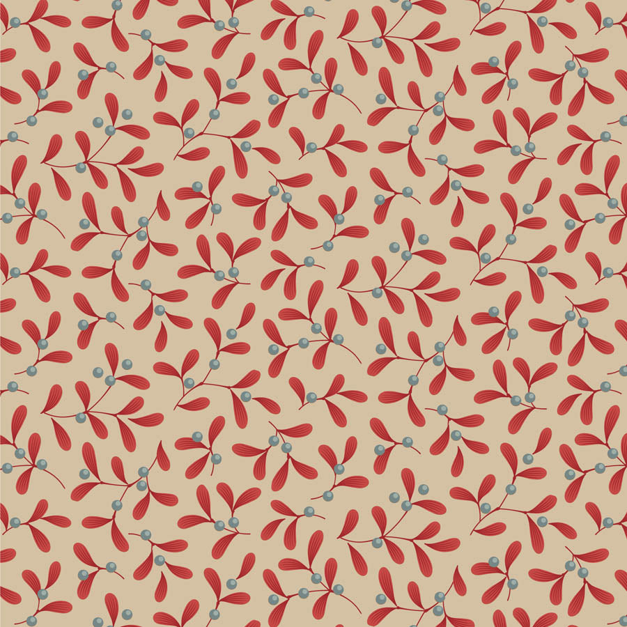 Tilda Merry Little Christmas Mistletoe Red