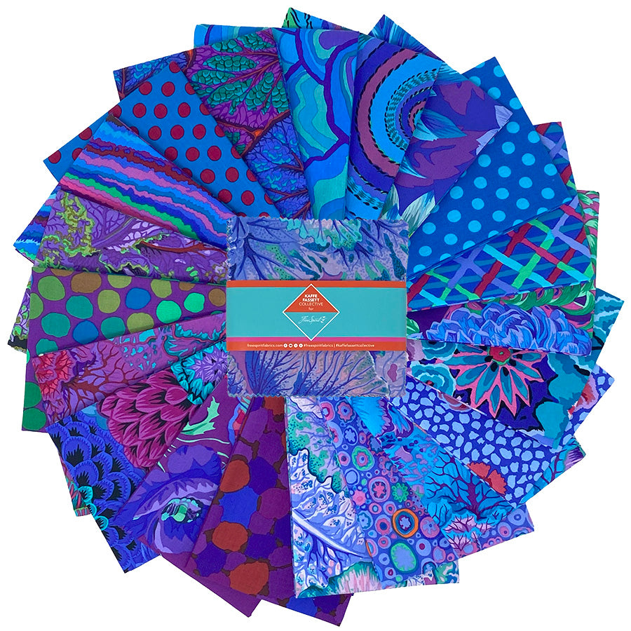 Kaffe Classics Plus 5" Charm Pack Royal