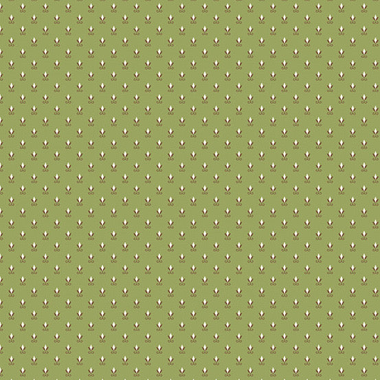 French Mill Green Foulard