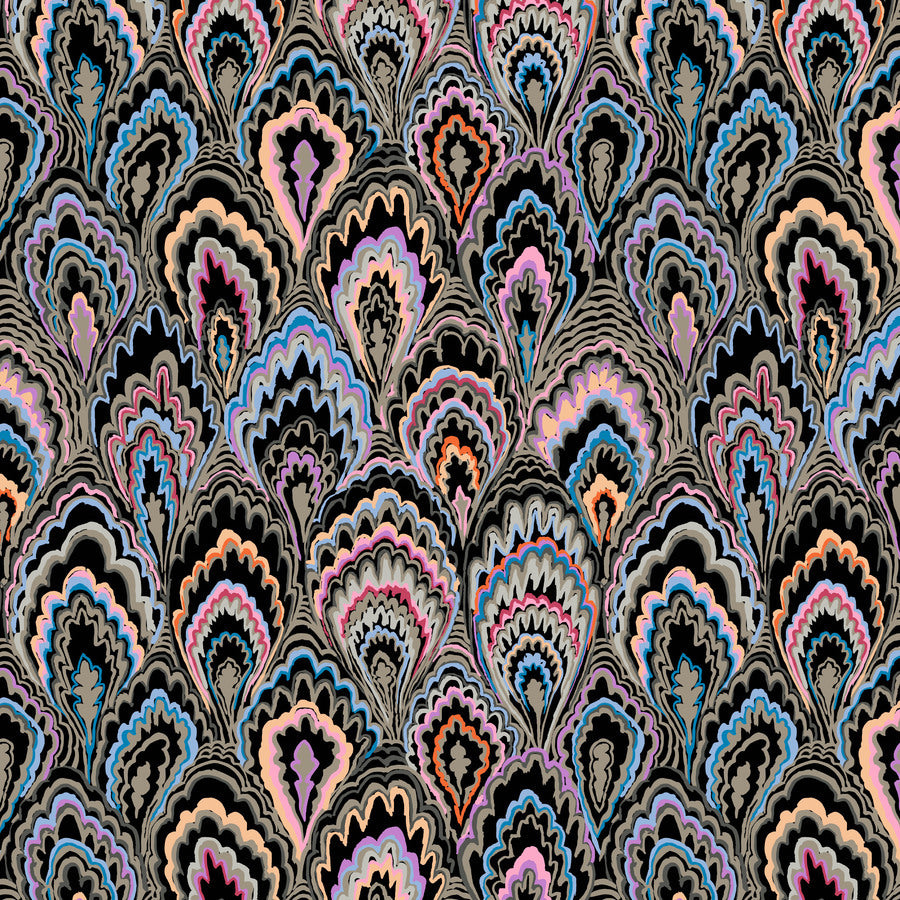 Marble Scallops Black Kaffe