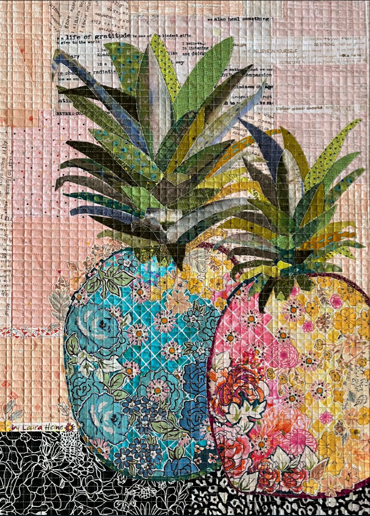 Pineapple Collage Pattern Laura Heine