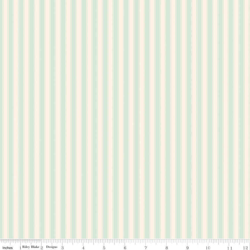 Rose & Violet's Bouquet Stripes Mint