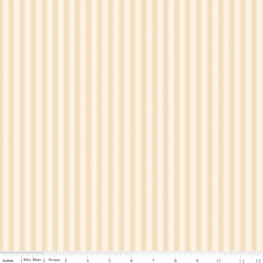 Rose & Violet's Bouquet Stripes Cream
