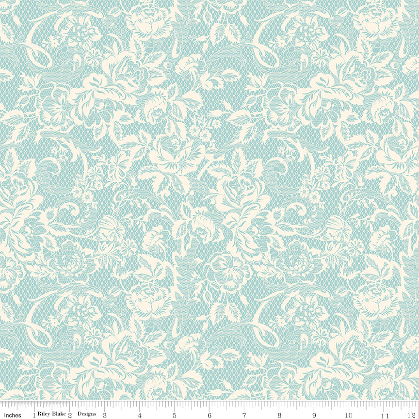 Rose & Violet's Bouquet Lace Blue