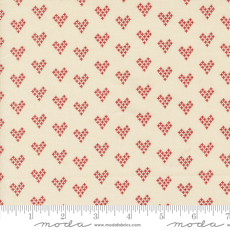 Threads Porcelain Red Hearts