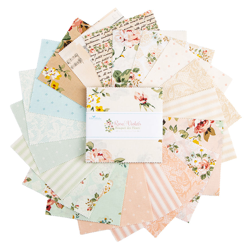 Rose & Violet's Bouquet 5" Charm Pack