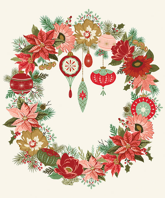 Glisten Wreath Panel 35.5" x 43"