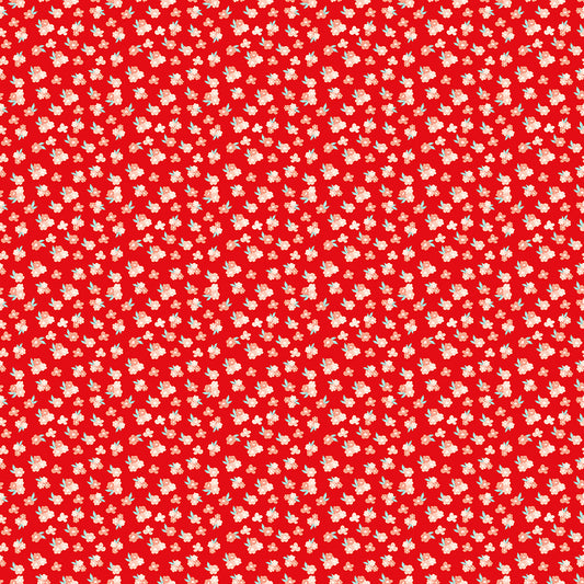 You & Me Tossed Floral Red
