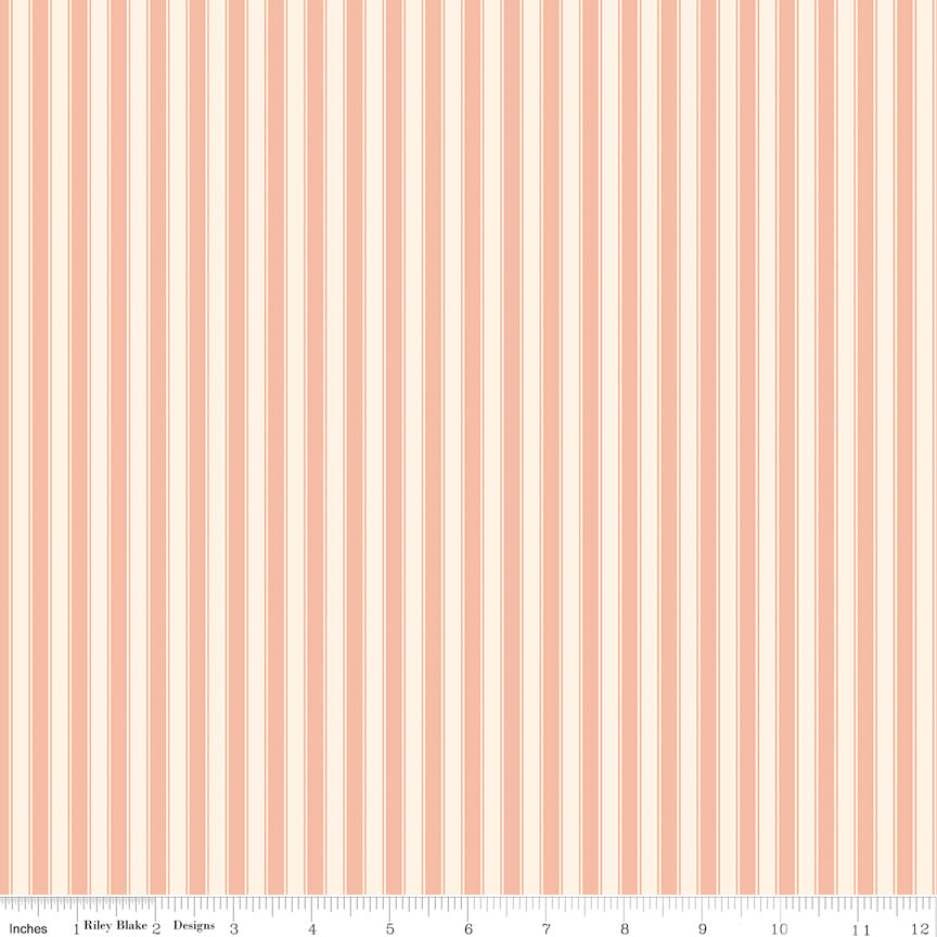 Rose & Violet's Bouquet Stripes Peach