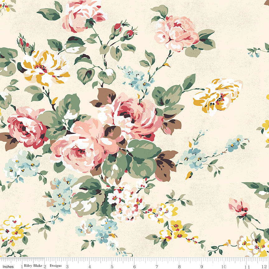 Rose & Violet's Bouquet Main Cream