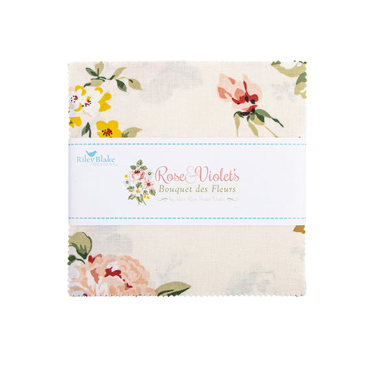 Rose & Violet's Bouquet 5" Charm Pack