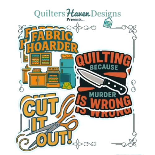 Quilter Stickers 3pk