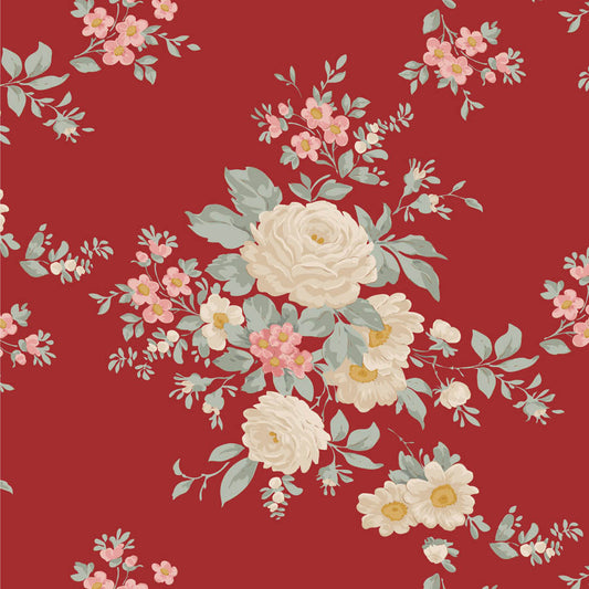 Tilda Merry Little Christmas Carol Burgundy