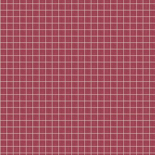 Tilda Creating Memories Plaid Burgandy