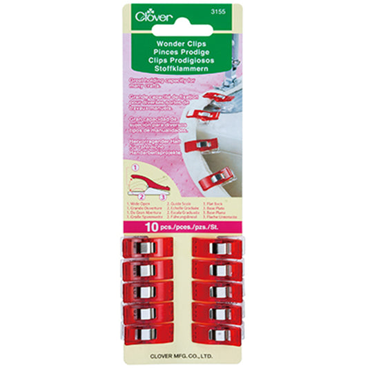 Wonder Clips 10ct Red