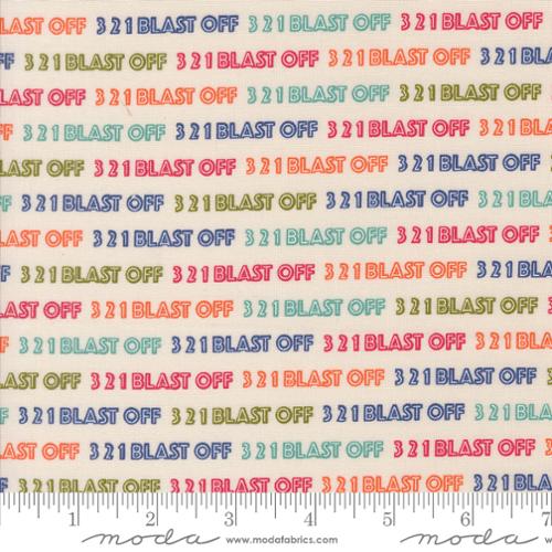 3-2-1 Blast Off Text Spacesuit White