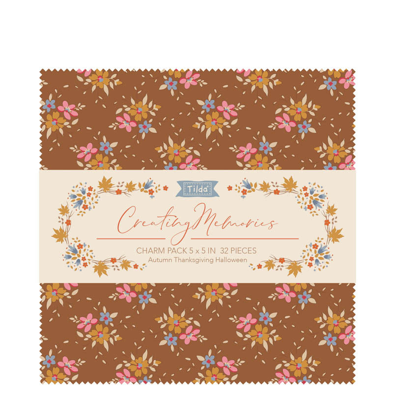 Tilda Creating Memories 5" Charm Pack Autumn