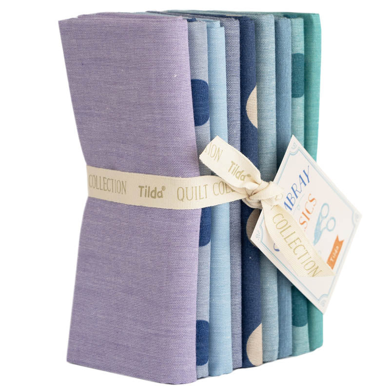 Tilda Chambray Summer Blues FQ 9pc
