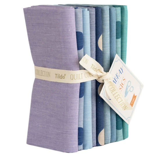 Tilda Chambray Summer Blues FQ 9pc