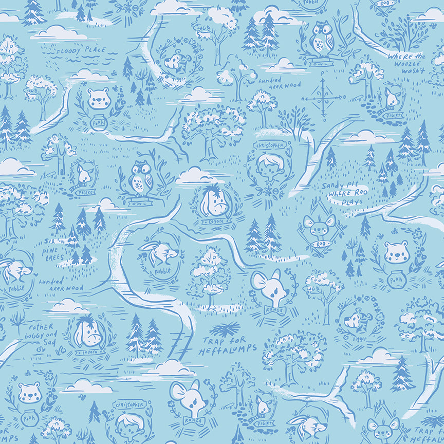 100 Aker Woods Map