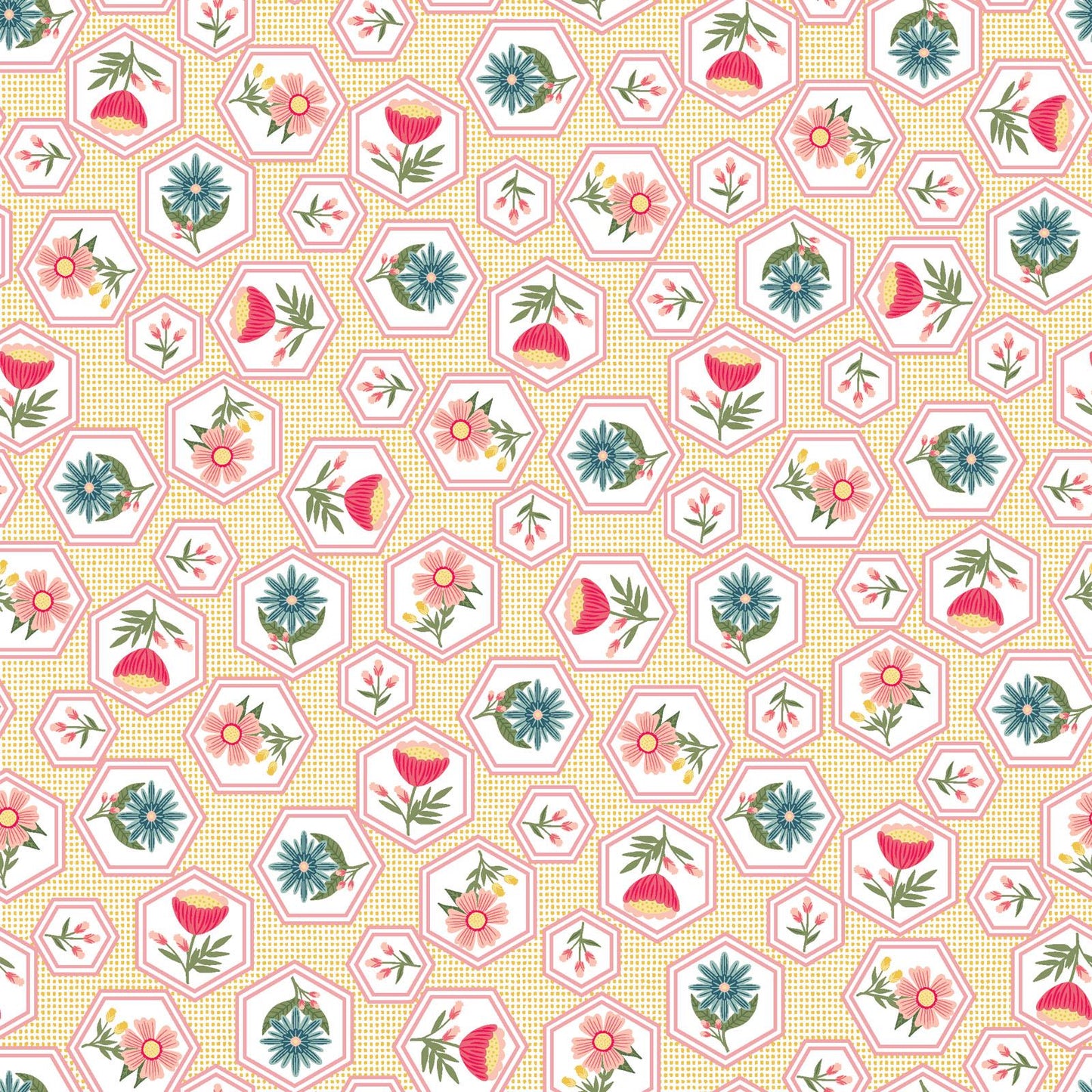 Vintage Flora Honeycomb Flower