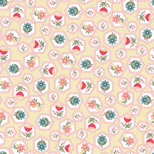 Vintage Flora Honeycomb Flower