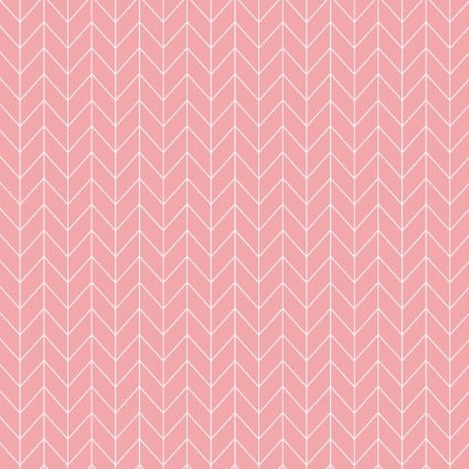 Vintage Flora Chevron Pink