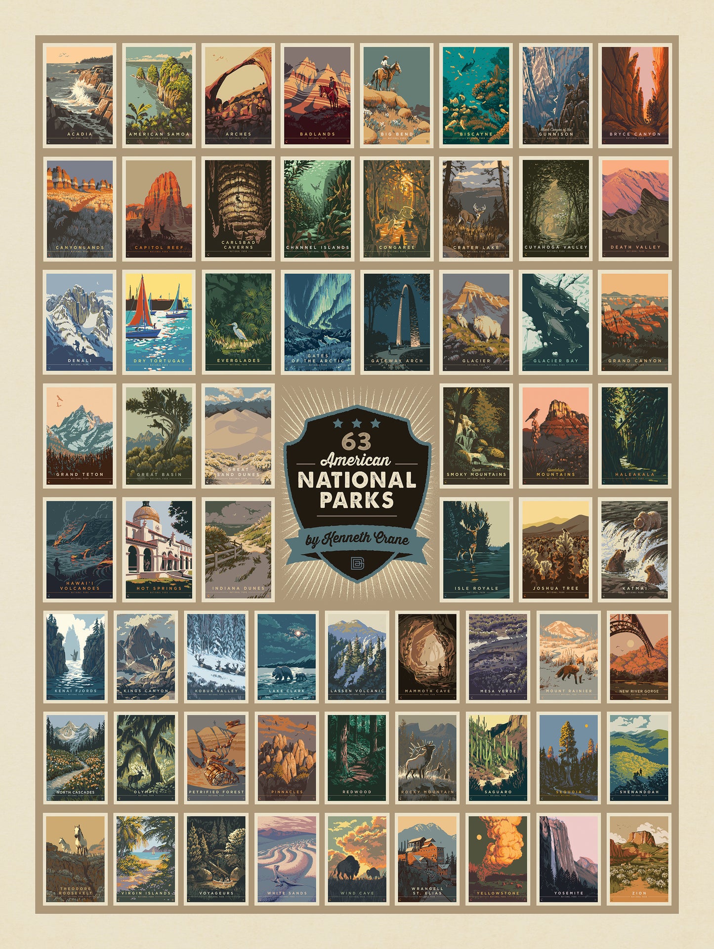 National Parks Panel 54"x 72"