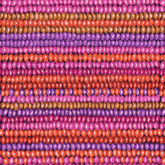 Kaffe Bead Stripe Magenta