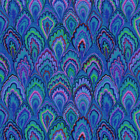 Marble Scallops Blue Kaffe