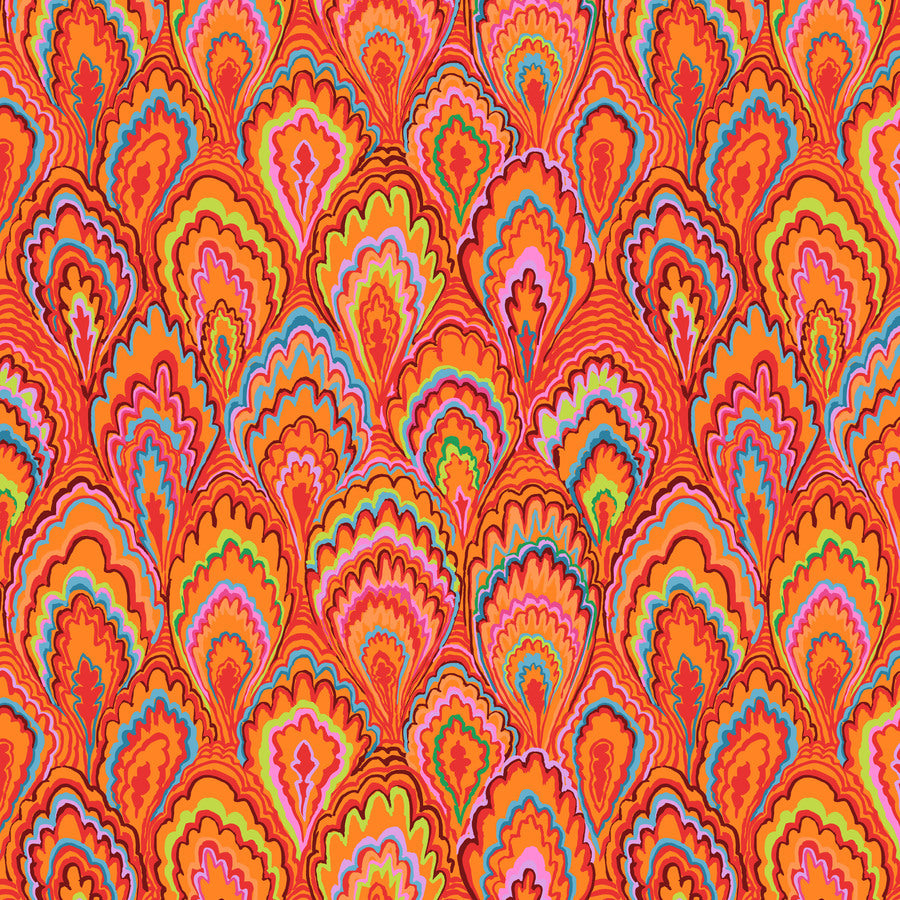 Marble Scallops Red Kaffe