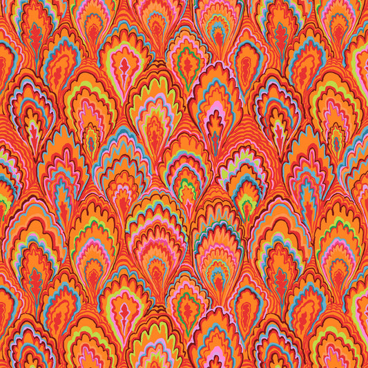 Marble Scallops Red Kaffe