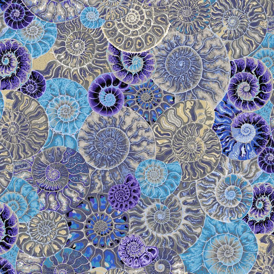 Kaffe Ammonites Blue