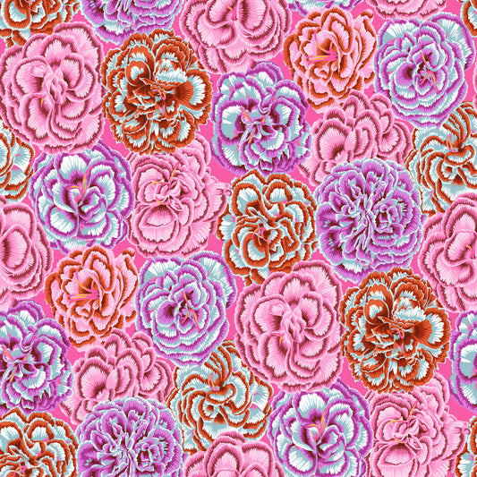 Kaffe Fassett Picotee Carnations Pink