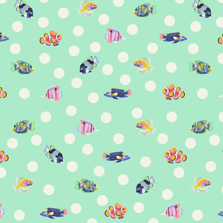 Tula Floral Reef School Crossing Seafoam