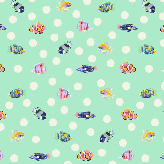 Tula Floral Reef School Crossing Seafoam