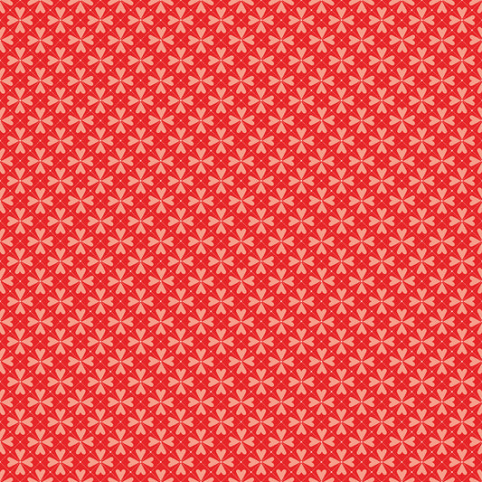 You & Me Hearts Grid Red