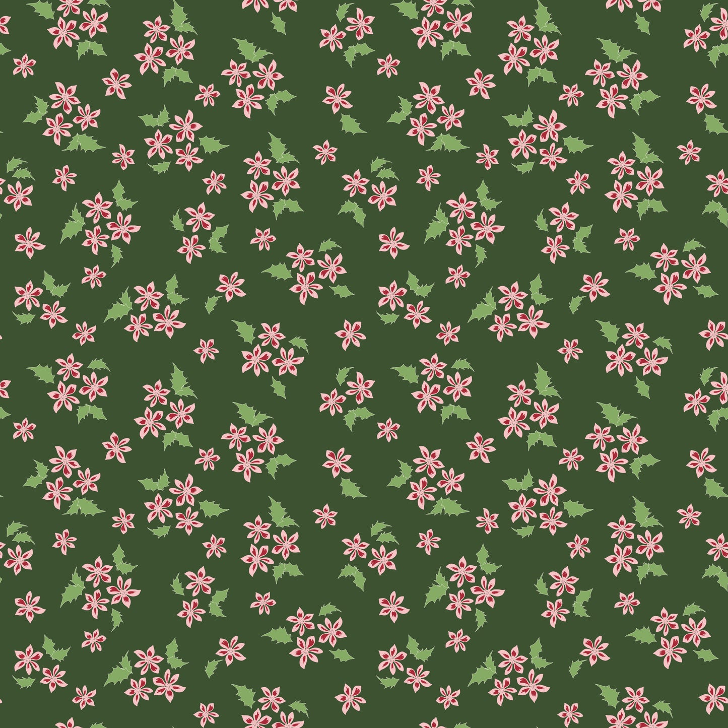 Mistletoe & Holly Floral Forest