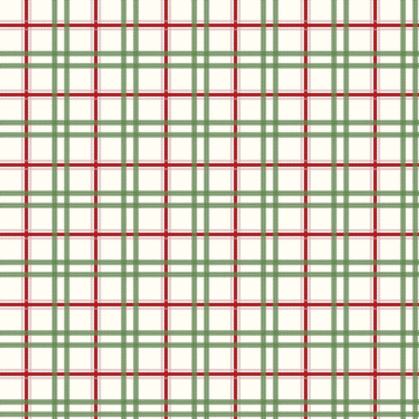 Mistletoe & Holly Plaid Cloud