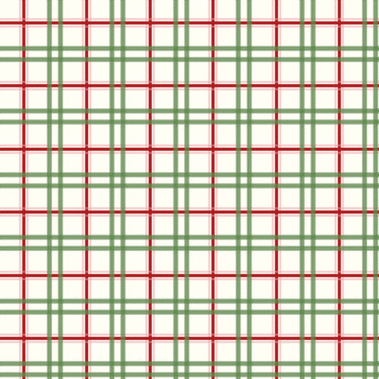 Mistletoe & Holly Plaid Cloud