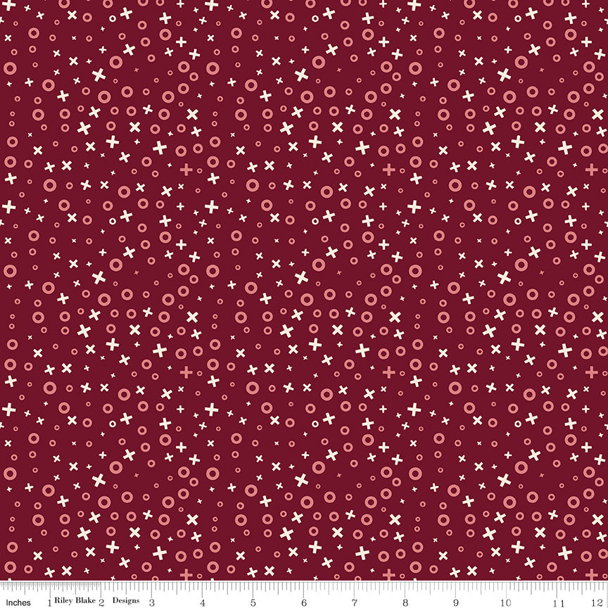 Love You Always XOs Burgundy