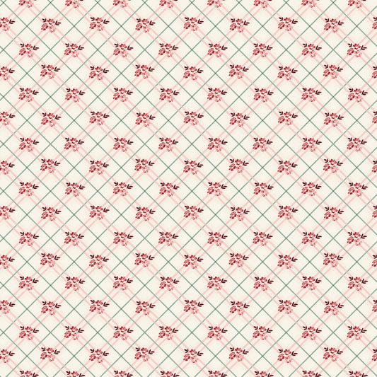 Love You Always Floral Plaid Cream