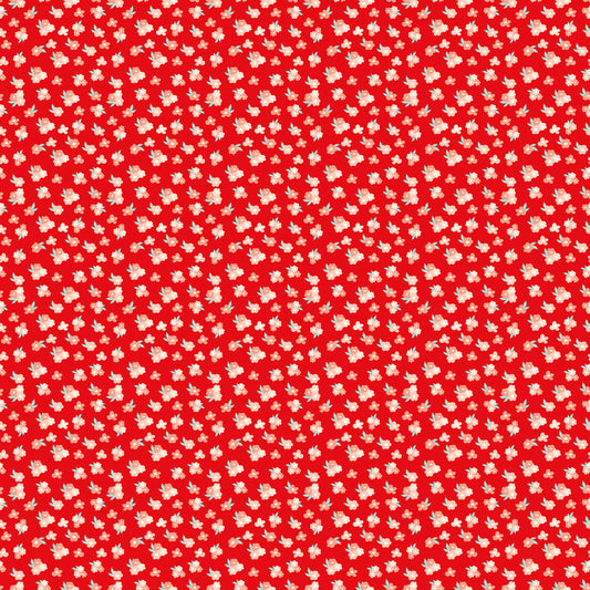 You & Me Tossed Floral Red