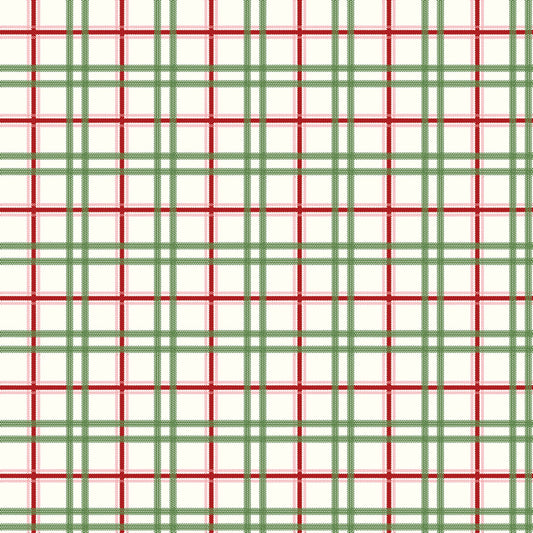 Mistletoe & Holly Plaid Cloud