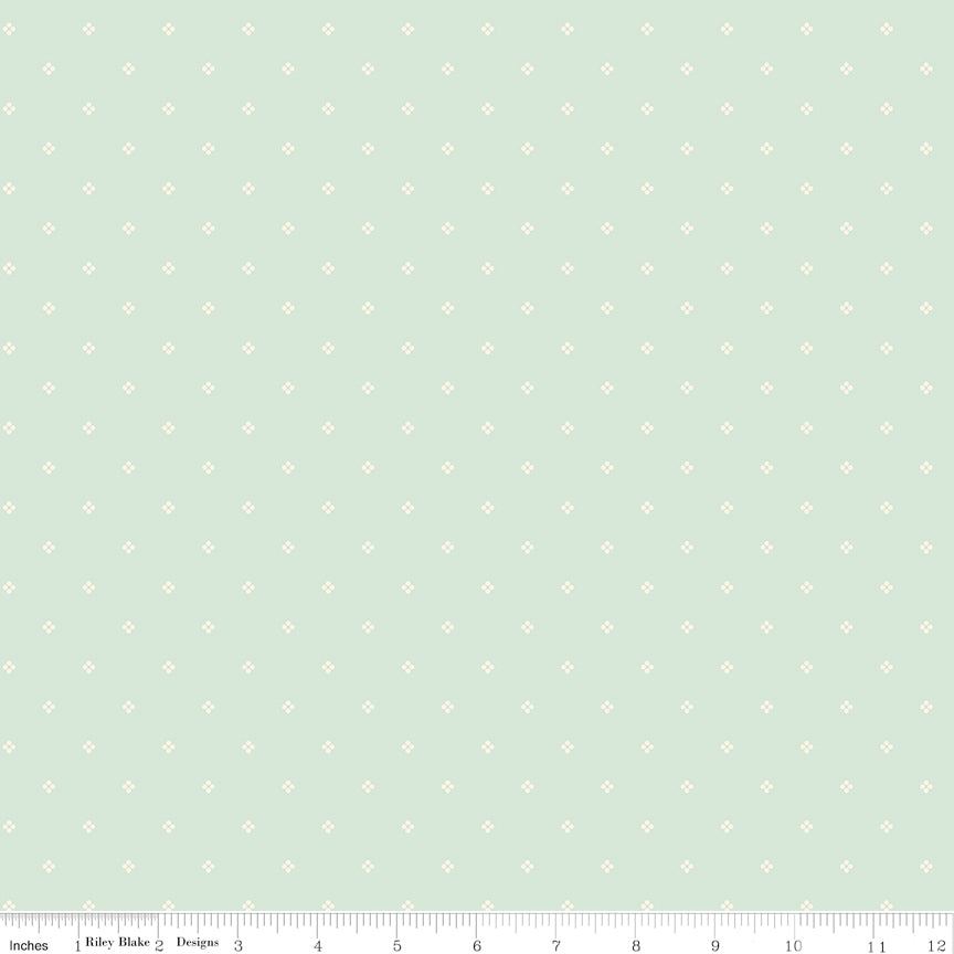 Rose & Violet's Bouquet Dots Mint