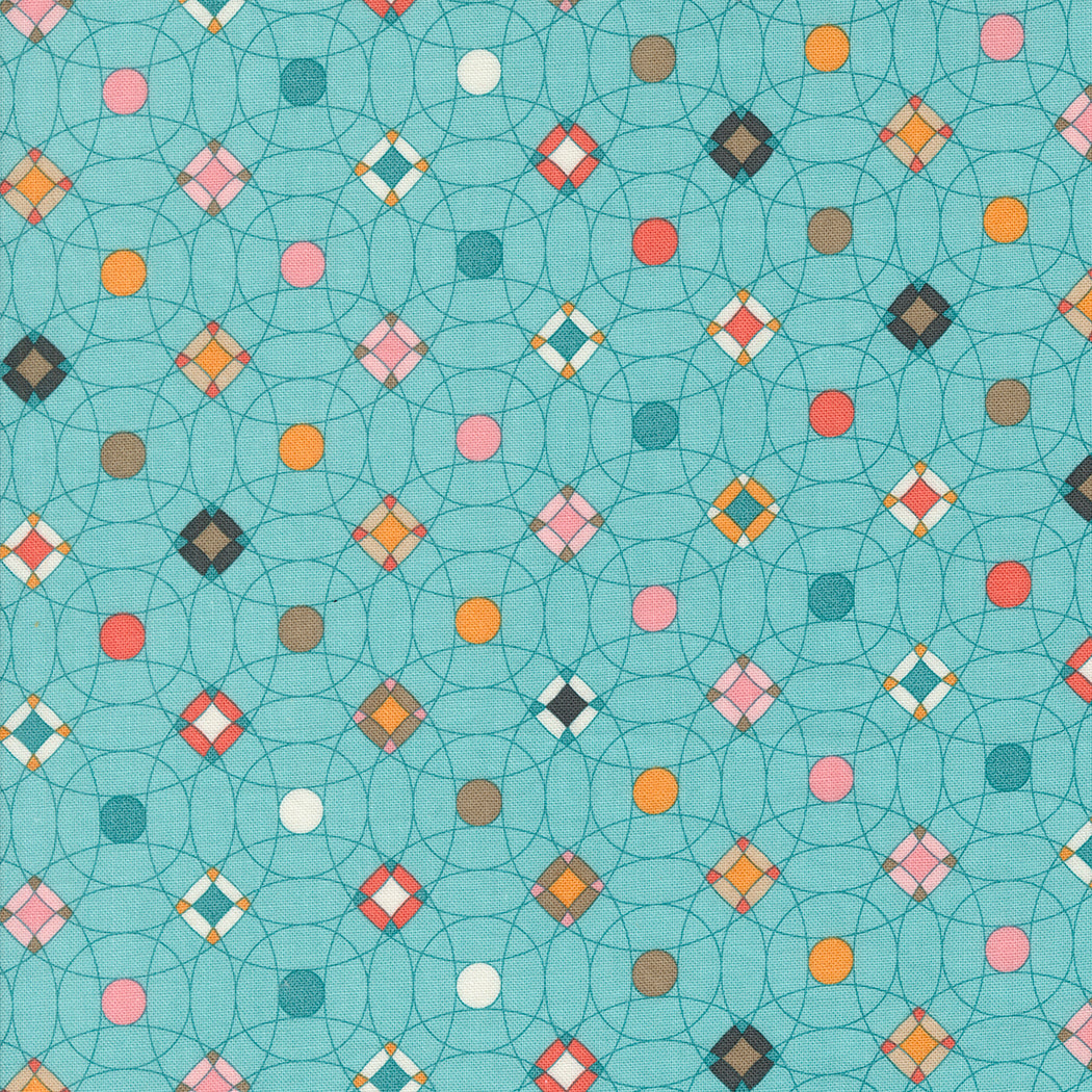Sunday Brunch Mint Tea Geometric Dots