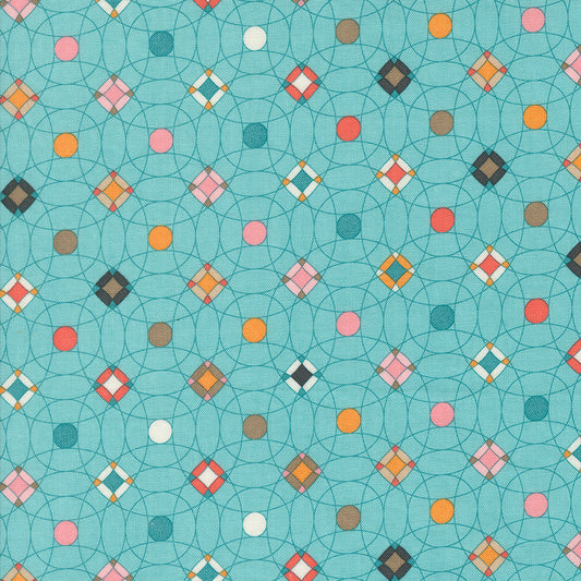 Sunday Brunch Mint Tea Geometric Dots