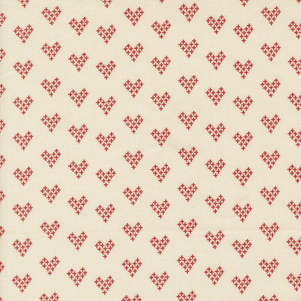 Threads Porcelain Red Hearts