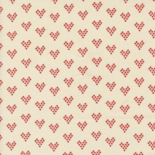 Threads Porcelain Red Hearts