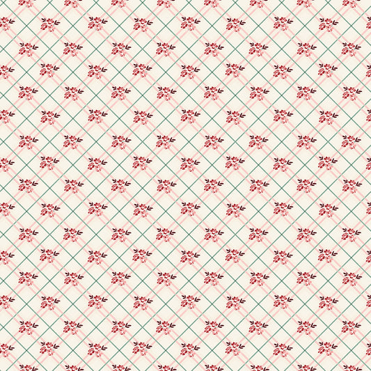 Love You Always Floral Plaid Cream